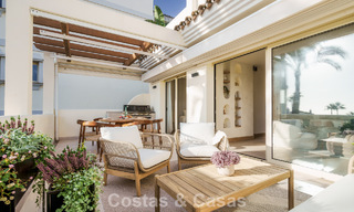 Contemporary renovated luxury apartment for sale with panoramic sea views in Nueva Andalucia’ Golf Valley, Marbella 773789 