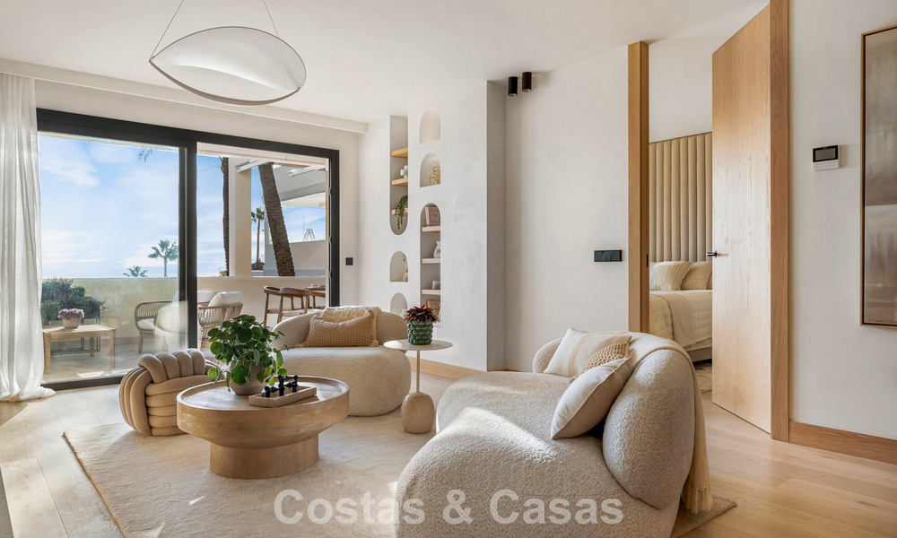 Contemporary renovated luxury apartment for sale with panoramic sea views in Nueva Andalucia’ Golf Valley, Marbella 773792