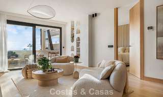 Contemporary renovated luxury apartment for sale with panoramic sea views in Nueva Andalucia’ Golf Valley, Marbella 773792 