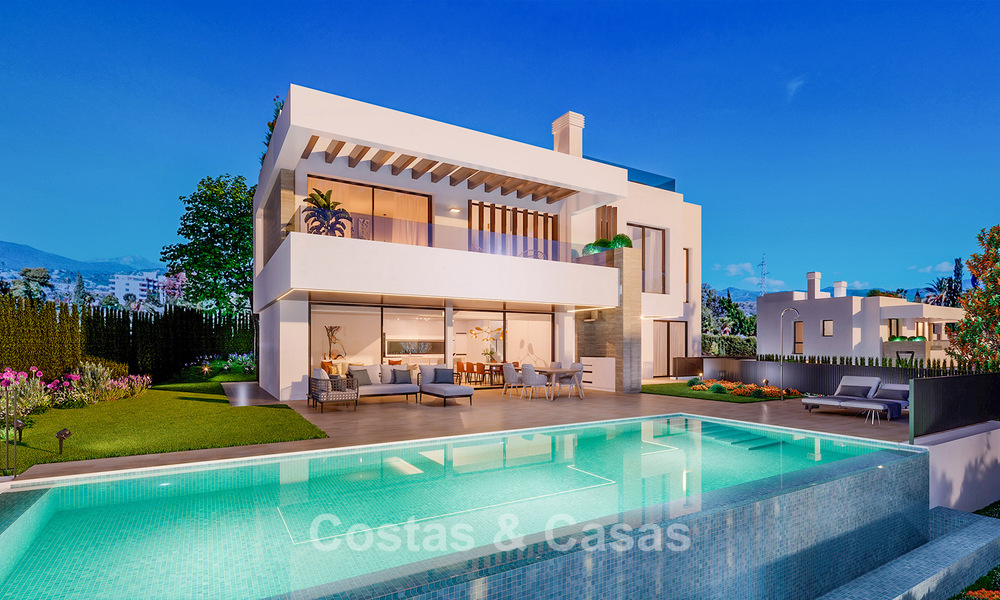 7 new luxury villas for sale within walking distance of a beautiful golf clubhouse on the New Golden Mile, Marbella - Estepona 773697