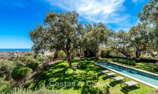 Enchanting luxury villa on beautiful grounds for sale surrounded by greenery in El Madroñal, Benahavis - Marbella 774147 