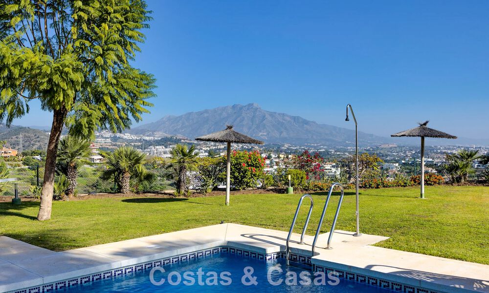 Semi-detached house with private garden and panoramic views for sale in Benahavis - Marbella 774196