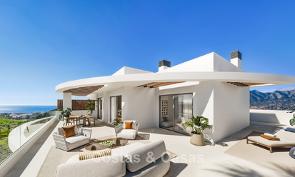 Contemporary apartments with panoramic sea views for sale in a golf area in Mijas Costa, Costa del Sol 794787