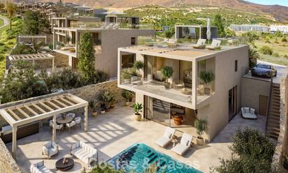 Modern newly built villas for sale frontline golf, close to Estepona town centre 796961