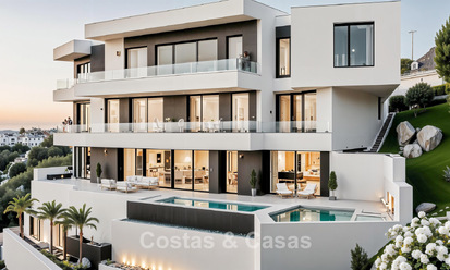 Exclusive modern villa with panoramic views for sale in La Cala Golf, Mijas, Costa del Sol 798922