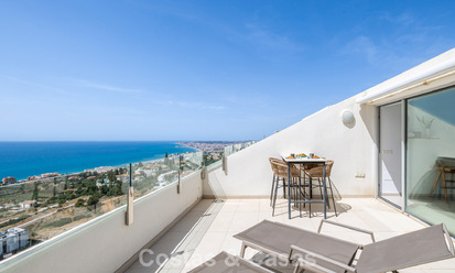 Bright and modern duplex penthouse with frontal open sea views for sale in Benalmádena, Costa del Sol 802186