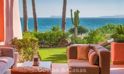 Contemporary renovated apartment with open sea views for sale on the New Golden Mile, between Marbella and Estepona 804699