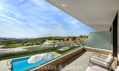 New duplex apartment with panoramic sea views for sale on the New Golden Mile between Marbella and Estepona 806113