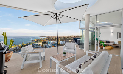 Exclusive corner penthouse with panoramic sea views for sale in El Higueron Resort, Benalmádena, Costa del Sol 807760